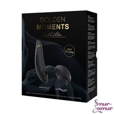 Преміальний подарунковий набір Golden Moments: Womanizer Premium та We-Vibe Chorus Black