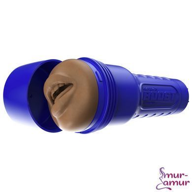 Мастурбатор-ротик Fleshlight Boost Blow Medium Dark Flesh, плавающие кольца Turbo Tech фото и описание