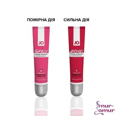 Возбуждающий гель для клитора JO SPICY WARMING (10 мл) разогревающий фото и описание