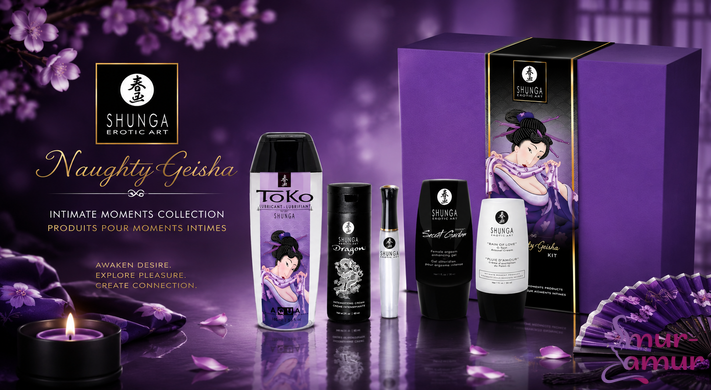 Подарунковий набір Shunga Naughtier Kit, 5 продуктів для інтимної стимуляції