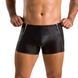 Чоловічі шкіряні боксери з блискавками Passion 049 SHORT MATT XXL/XXXL Black фото