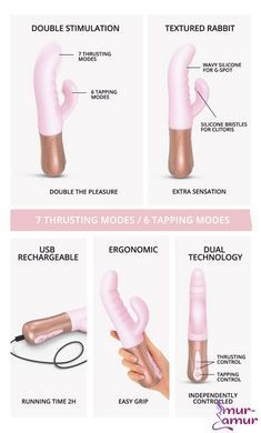 Двойной пульсатор кролик Love To Love SASSY BUNNY - BABY PINK