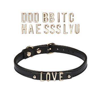Чокер Liebe Seele DIY Choker with 21 Removable Letters, знімні букви, 21 буква в комплекті фото і опис