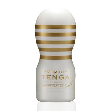Мастурбатор Tenga Premium Original Vacuum Cup Gentle (глубокая глотка) с вакуумной стимуляцией фото и описание