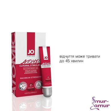 Збуджувальний гель для клітора JO ATOMIC WARMING (10 мл), розігрівальний фото і опис