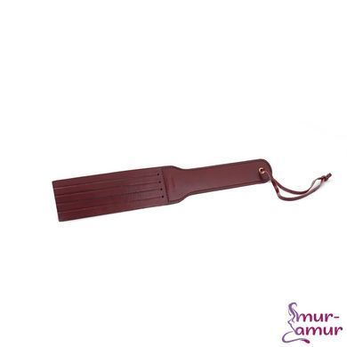 Двусторонний паддл Liebe Seele Wine Red Spanking Paddle, натуральная кожа фото и описание