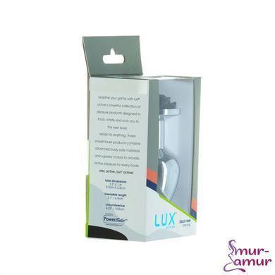 Металлическая анальная пробка Lux Active с розой - Rose Anal Plug - Black, вибропуля в подарок