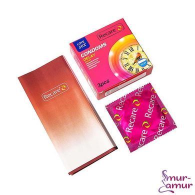 Презервативи Recare Delay Candy Condoms 3 шт, пролонгувальний ефект, цукерковий аромат
