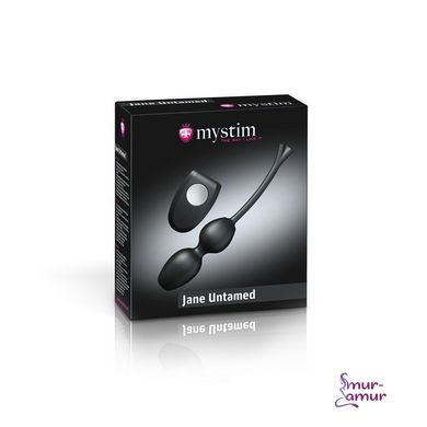 Вагинальные шарики для миостимуляции Mystim Jane Untamed Vibe с вибрацией и пультом ДУ