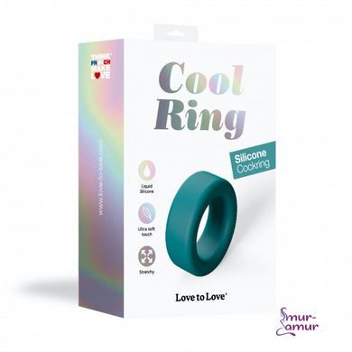 Эрекционное кольцо широкое Love To Love COOL RING - TEAL ME фото и описание