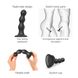 Насадка для страпона Strap-On-Me Dildo Plug Balls Black S фото