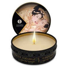 Масажна свічка Shunga Mini Massage Candle - Vanilla Fetish (30 мл) з афродизіаками фото і опис