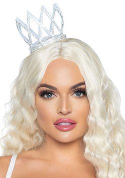Корона зі стразами Leg Avenue Faux rhinestone die cut crown, з резиночками для кріплення фото і опис