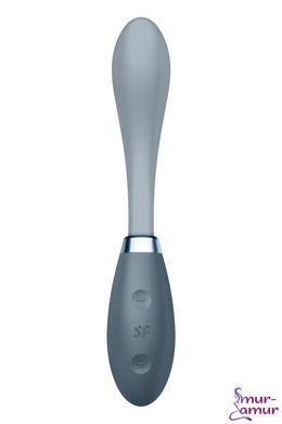 Вибратор Satisfyer G-Spot Flex 3 Grey, гибкий ствол с фиксацией положения фото и описание