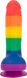 Радужный фаллоимитатор ADDICTION - JUSTIN - 8" - RAINBOW, 20,3 см, Силикон медицинский фото