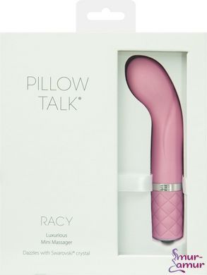Роскошный вибратор Pillow Talk - Racy Pink с кристаллом Swarovski для точки G, подарочная упаковка фото и описание