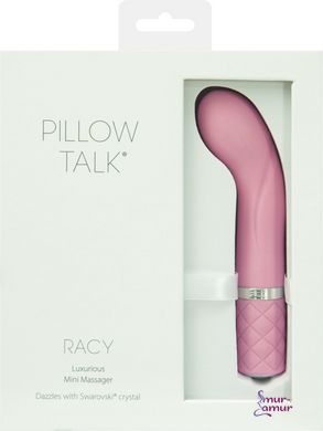 Роскошный вибратор Pillow Talk - Racy Pink с кристаллом Сваровски для точки G, подарочная упаковка фото и описание