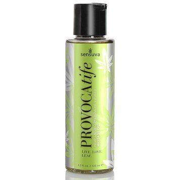 Масажна олія Sensuva: Provocatife Hemp Oil Infused Massage (125 мл) з феромонами і олією конопель фото і опис