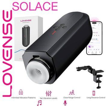 Інтерактивний смарт-мастурбатор Lovense Solace, до 280 фрикцій на хвилину, до 12,5 годин роботи