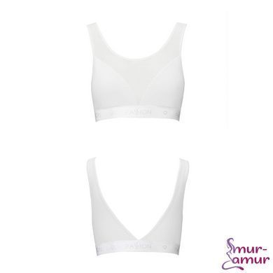 Топ с прозрачной вставкой Passion PS002 TOP M, white фото и описание