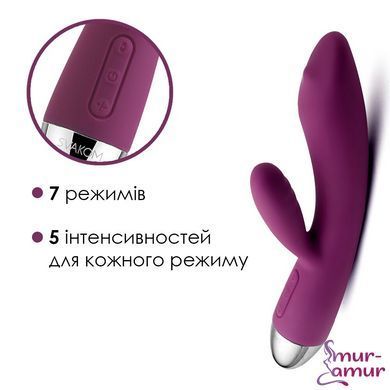 Вибратор кролик с жемчужной стимуляцией точки G Svakom Trysta Violet фото и описание
