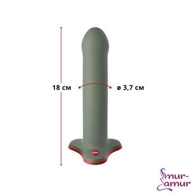 Фаллоимитатор Fun Factory MAGNUM, оливковый, очень гибкий, длина 18,3 см, диаметр 3,7 см