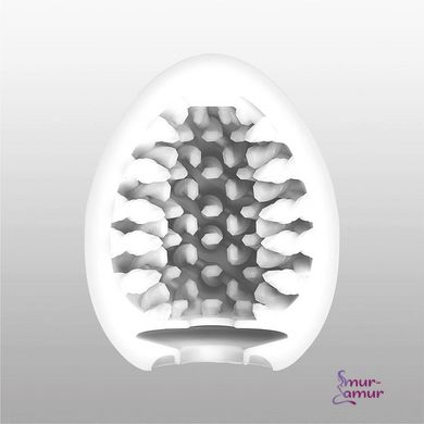 Мастурбатор-яйце Tenga Egg Brush з рельєфом у вигляді великої щетини фото і опис