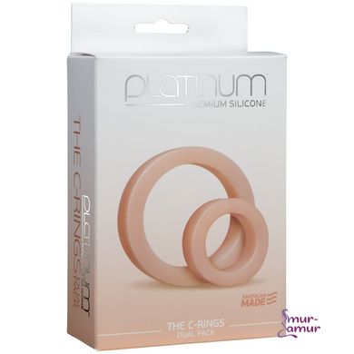 Набор эрекционных колец Doc Johnson Platinum Premium Silicone - The C-Rings - White фото и описание