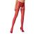 Эротические колготки-бодистокинг Passion S012 red, имитация чулок, пояса и ажурных трусиков фото и описание