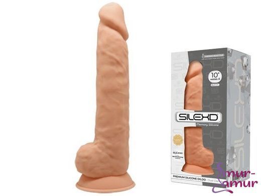 Фалоімітатор реалістичний SilexD Arnold Flesh (MODEL 5 size 10in), двошаровий, силікон+Silexpan