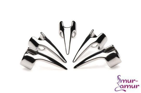 Набір кілець з кігтями Master Series Five-Piece Sensation Claw Rings - Silver