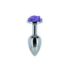 Металлическая анальная пробка Lux Active – Rose Anal Plug – Purple фото и описание