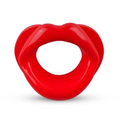 Силиконовая капа-расширитель для рта в форме губ / капа-губы XOXO Blow Me A Kiss Mouth Gag - Red фото и описание