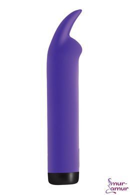 Вибратор S Pleasures Bullets Amethyst, фиолетовый, с двумя отростками, 10 режимов, диаметр 2,8 см