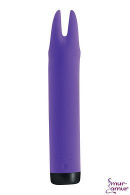 Вибратор S Pleasures Bullets Amethyst, фиолетовый, с двумя отростками, 10 режимов, диаметр 2,8 см