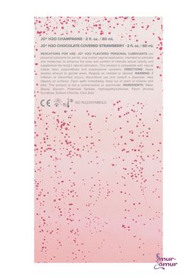 Набір лубрикантів System JO Sweet&Bubbly – Shampagne & Chocolete Covered Strawberry (2×60 мл) фото і опис