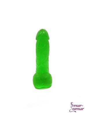 Мыло в форме пениса Чистий Кайф Green size S, крафтовое мыло-член, натуральное