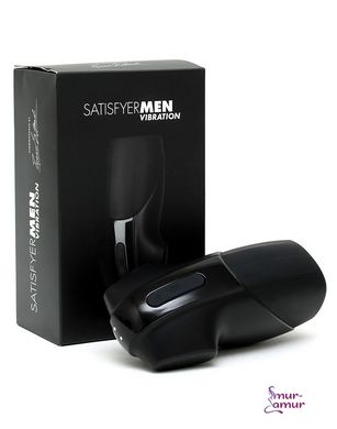 Мастурбатор Satisfyer Men Vibration імітатор мінету з вібрацією, стимуляція головки