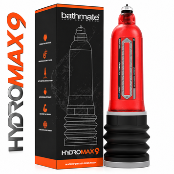 Гідро Bathmate Hydromax 9 Red, для члена довжиною від 18 до 23 см, діаметр до 5,5 см