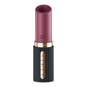 Вакуумный стимулятор Satisfyer Deep Kiss, магнитная технология 3D Air Pulse, 30 режимов, крышечка фото и описание