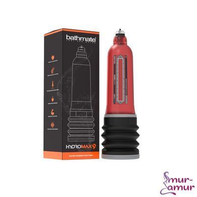 Гідро Bathmate Hydromax 9 Red, для члена довжиною від 18 до 23 см, діаметр до 5,5 см