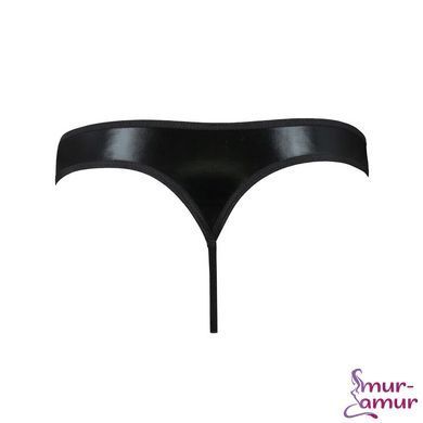 Мужские стринги Passion 033 THONG PAUL XXL/XXXL Black, под латекс