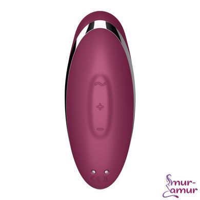 Вибростимулятор-пульсатор Satisfyer Tap & Climax 2 Red, эффект постукивания пальцем