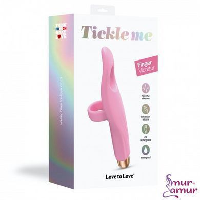 Вибратор на палец Love To Love Tickle me - BABY PINK перезаряжаемый, 3 варианта использования
