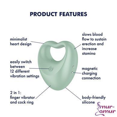 Вібратор на палець та ерекційне кільце 2в1 Satisfyer Perfect Pair 3
