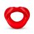Силіконова капа-розширювач для рота у формі губ / капа-губи XOXO Blow Me A Kiss Mouth Gag - Red фото і опис