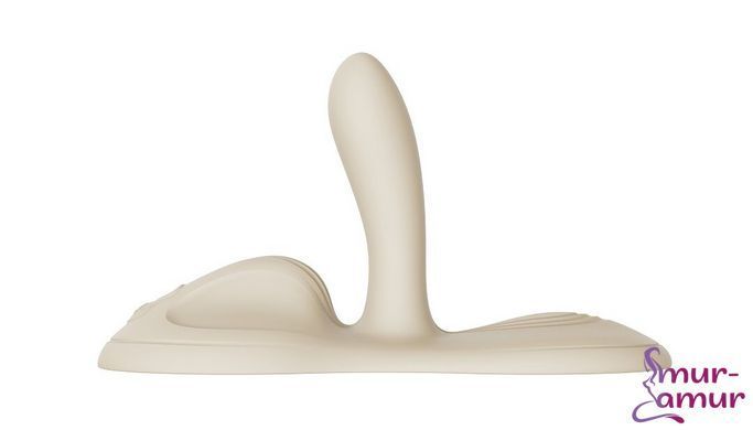 Sit-on-top смарт-вібратор Zalo &ndash; Flora Smart Vibrating Pad Ivory White, 9 моторів
