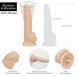 Фаллоимитатор с вибрацией и ротацией Naked ADDICTION James 8&Prime; Rotating & Vibrating Dong, пульт ДУ