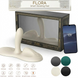 Sit-on-top смарт-вібратор Zalo &ndash; Flora Smart Vibrating Pad Ivory White, 9 моторів