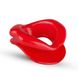 Силіконова капа-розширювач для рота у формі губ / капа-губи XOXO Blow Me A Kiss Mouth Gag - Red фото
